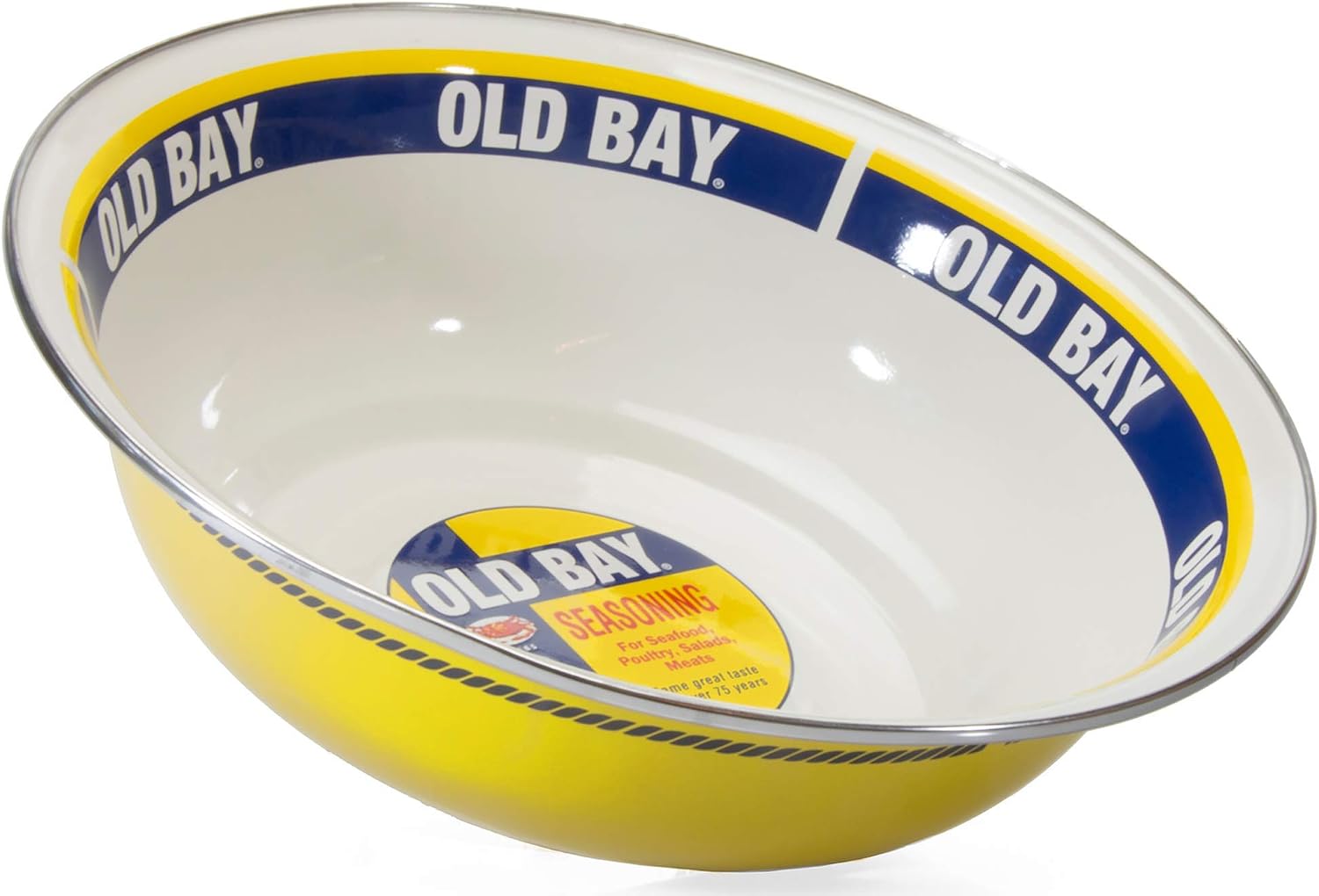 Golden Rabbit Enamelware Serving Basin, 4 quart, Old Bay