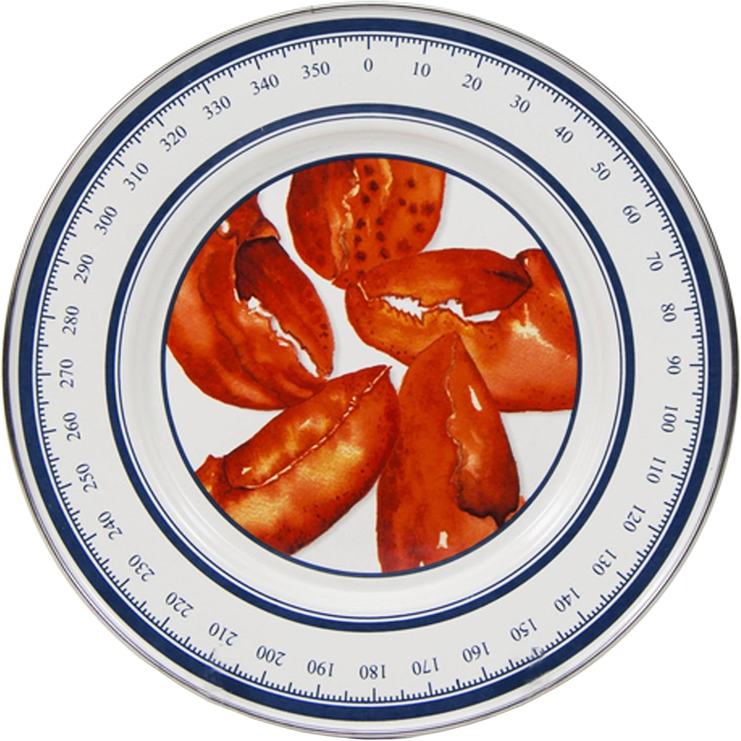 Golden Rabbit Enamelware Sandwich Plates, 8.5 inch, Lobster, Set of 4