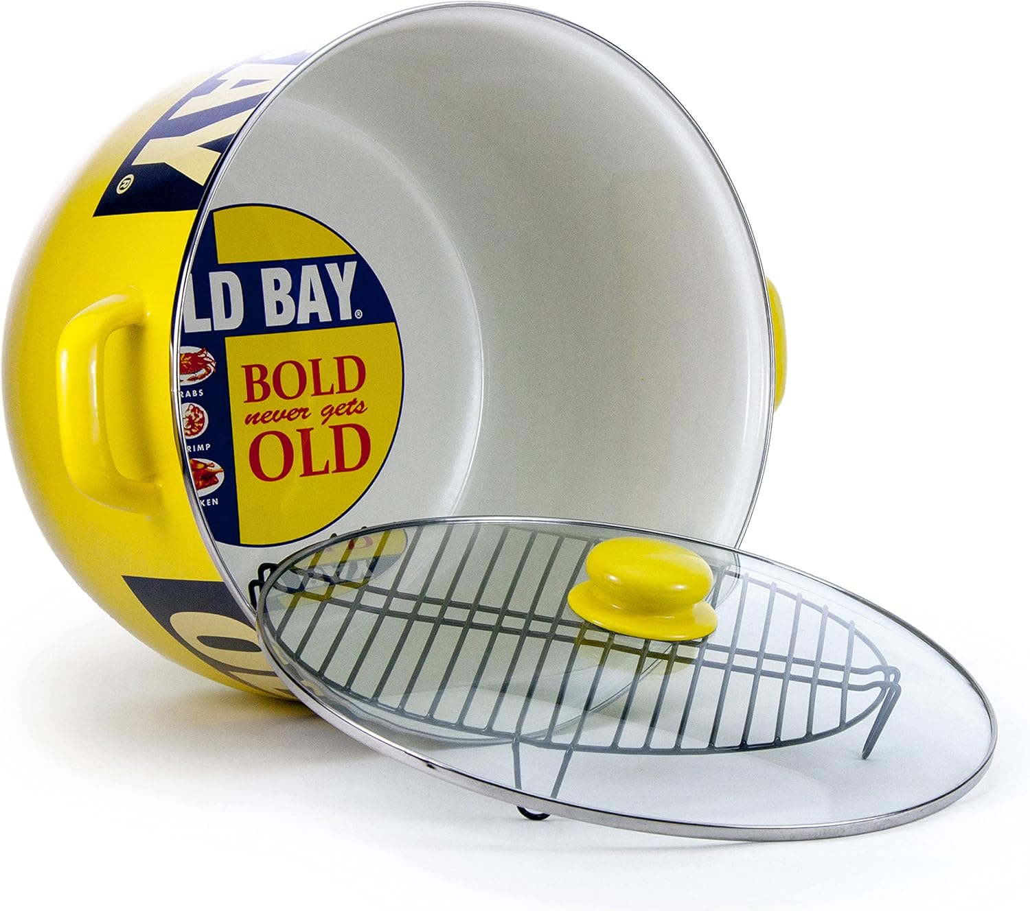 Golden Rabbit Enamelware Soup or Stock Pot, 18 quart, Old Bay
