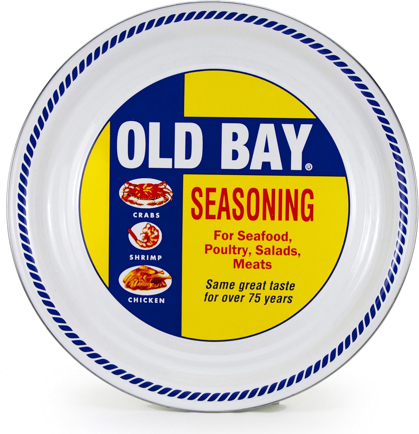 Golden Rabbit Enamelware Large Serving Tray, 20 inch, Old Bay