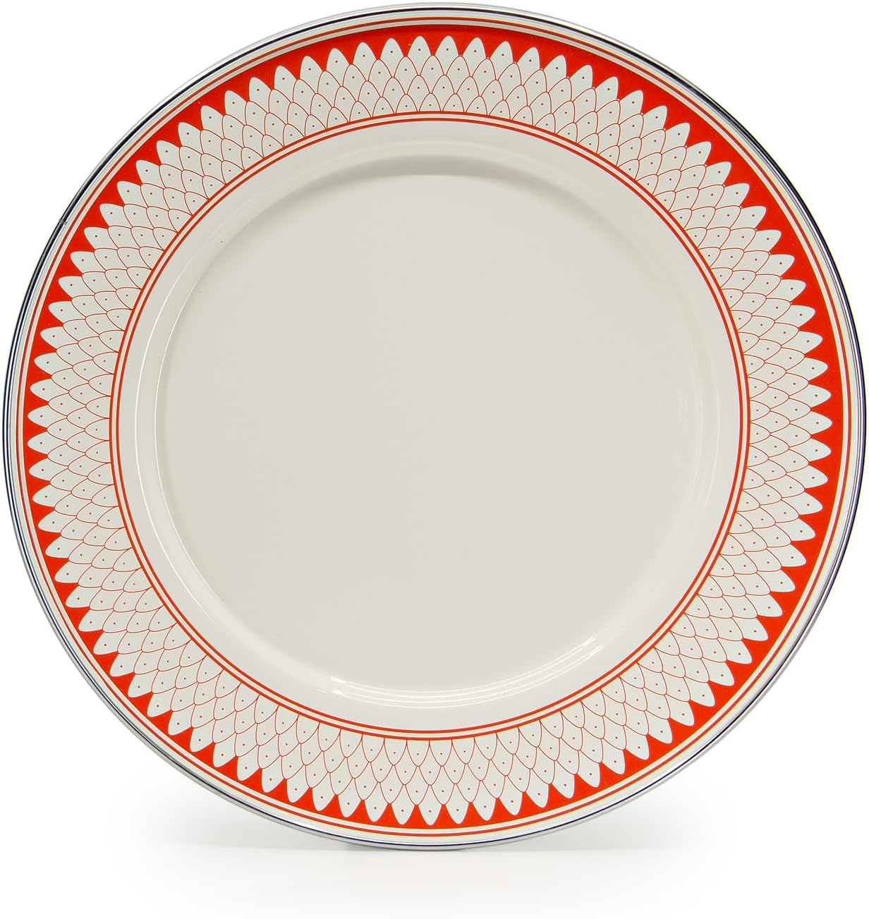 Golden Rabbit Enamelware Dinner Plates, 10.5 inch, Siera Sevilla, Set of 4