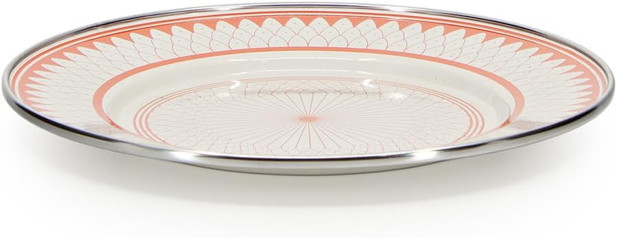 Golden Rabbit Enamelware Sandwich Plates, 8.5 inch, Siera Sevilla, Set of 4