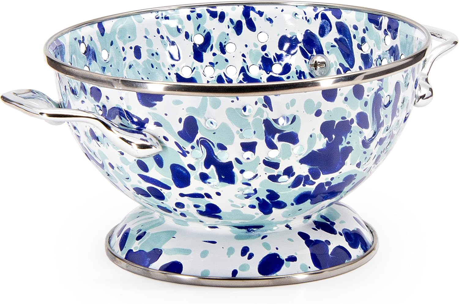 Golden Rabbit Enamelware - Set of 3 Colanders (Ocean)