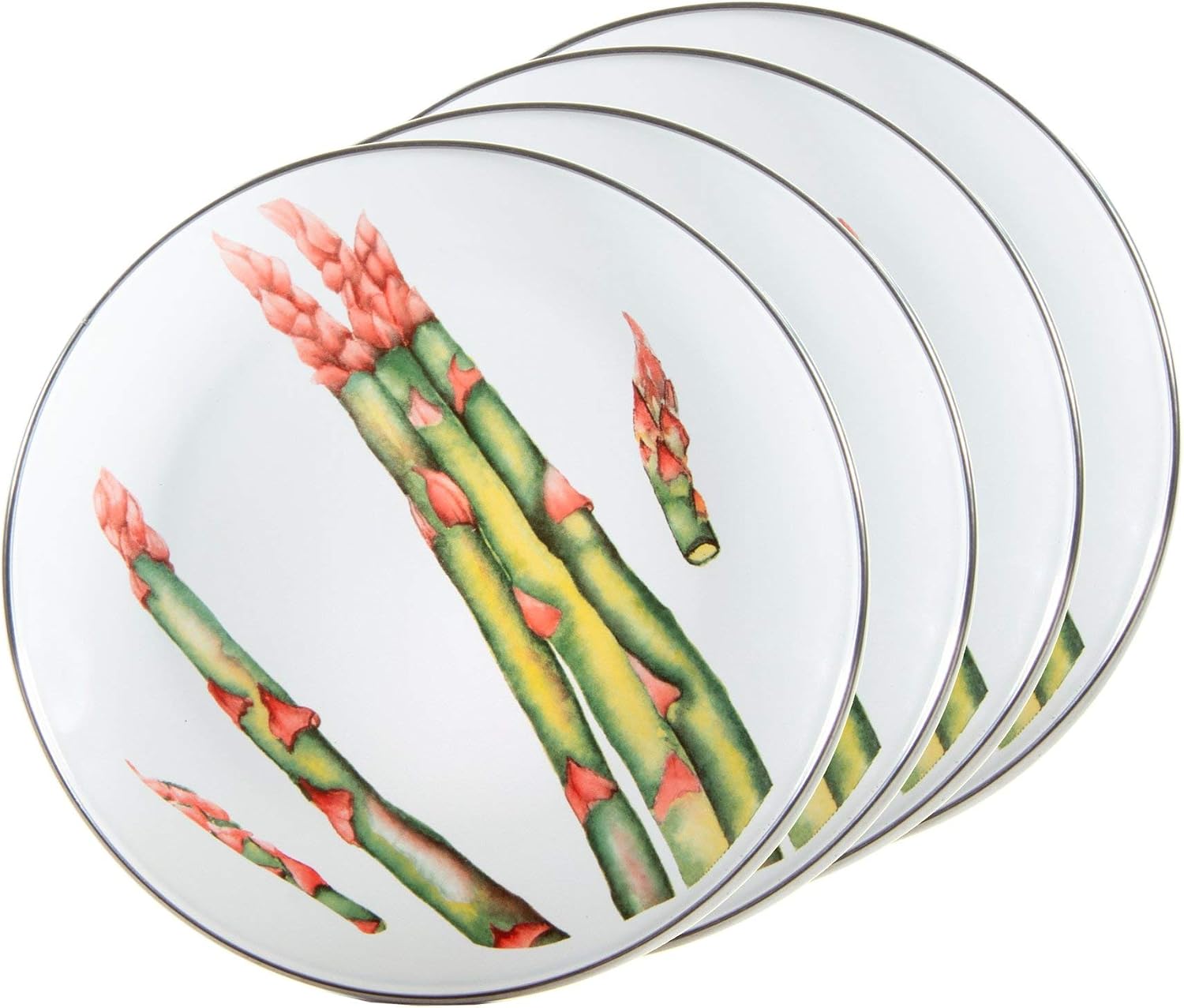 Golden Rabbit Enamelware Sandwich Plates (Fresh Produce)
